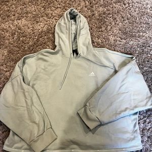 Adidas cropped hooded sweatshirt